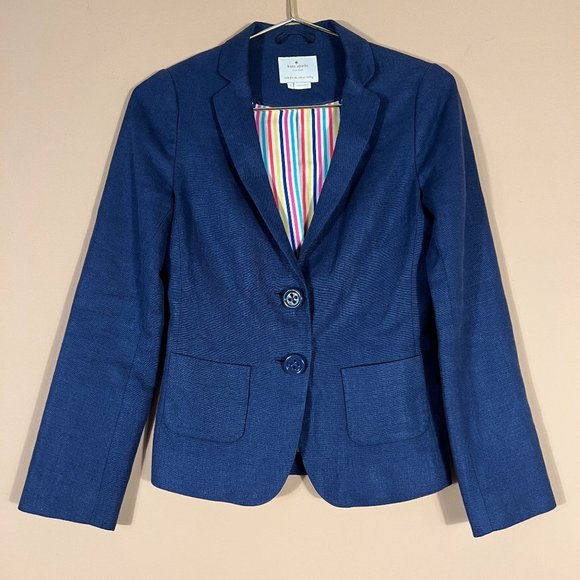 Kate Spade Blue Lined Blazer/jacket